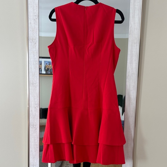 Commense Red Sleeveless Ruffle Mini Dress - Picture 4 of 7